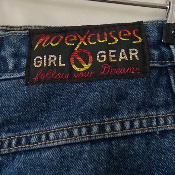 No excuses dark wash blue cargo jean shorts - Picture 3 of 7